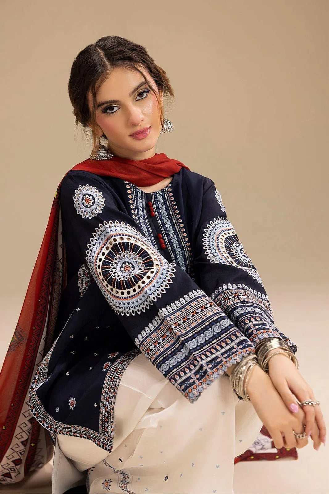 3-Piece Embroidered Lawn Suit