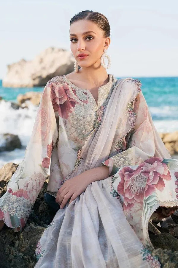 Digital Printed Lawn 3Pc Set Mint Green Unstitched