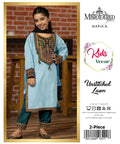 Unstitched Kids Lawn Suit Turquoise 2-Piece