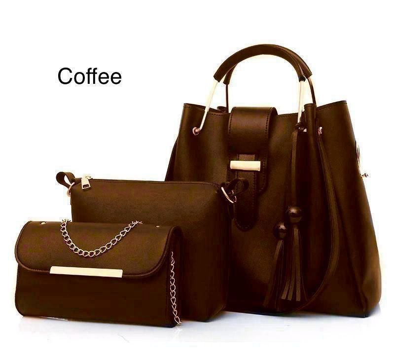 Elegant 3-Piece Women’s Handbag Set ,Shoulder Bag, Crossbody & Clutch Purse