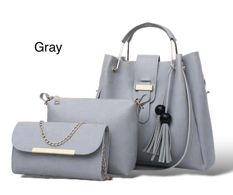 Elegant 3-Piece Women’s Handbag Set ,Shoulder Bag, Crossbody & Clutch Purse